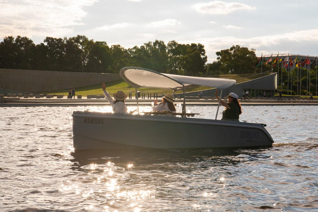 Goboat Canberra - 2 Hour Electric Picnic Boat Hire (Up To 8 People) - We Wander