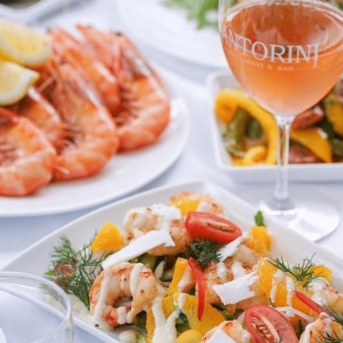 Greek Wine & Dine At Santorini Restaurant Grill Bar - We Wander