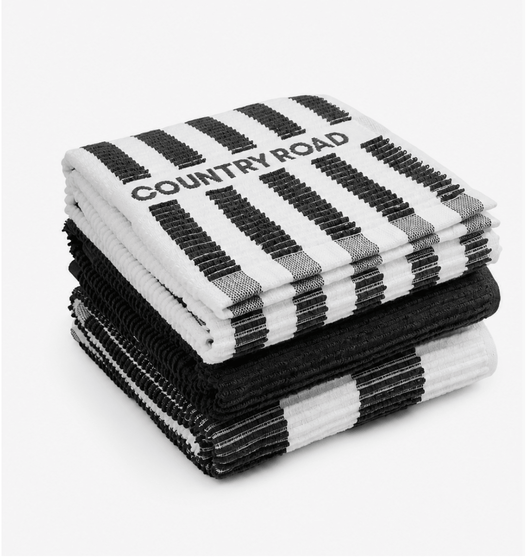 Stripe Australian Cotton Tea Towel Pack Of 3 - We Wander